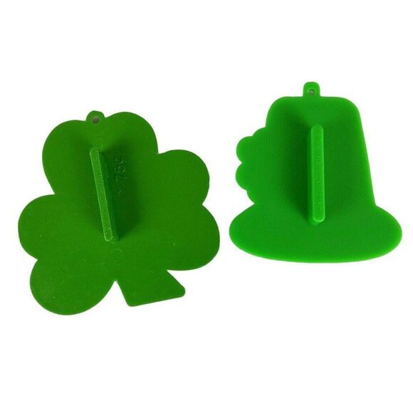 Saint Patrick’s Day Cookie Cutter Lot Plastic Shamrock Leprechaun Hat Hallmark - Picture 2 of 7